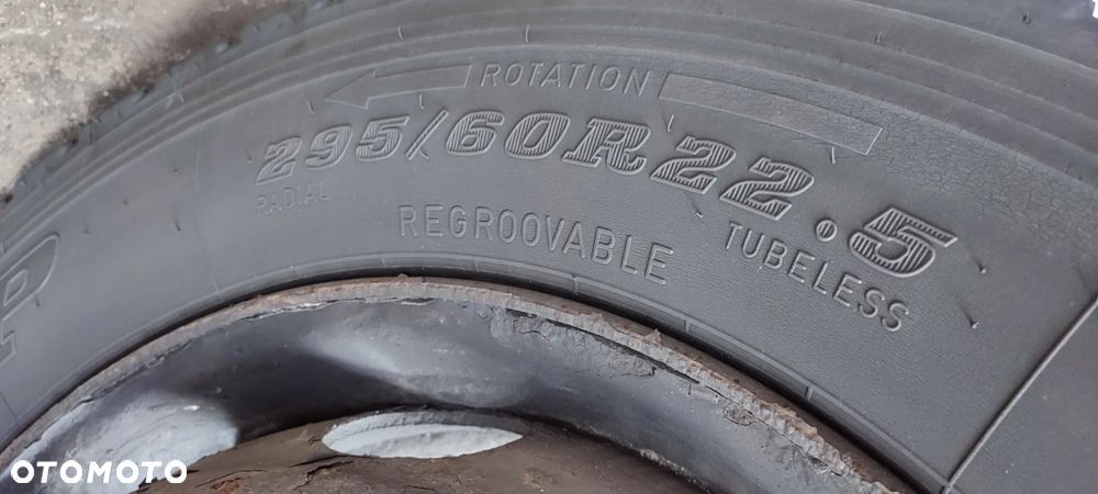 FELGA STALOWA 11,75'' x 22.5"  + OPONA DUNLOP 295/60 R22,5 1 SZTUKA - 1