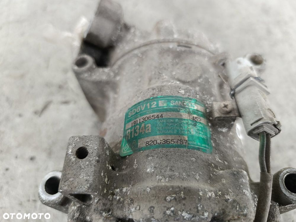 POMPA, SPRĘŻARKA KLIMATYZACJI RENAULT MODUS 8200365787  SD6V12 SANDEN 1.4 - 8