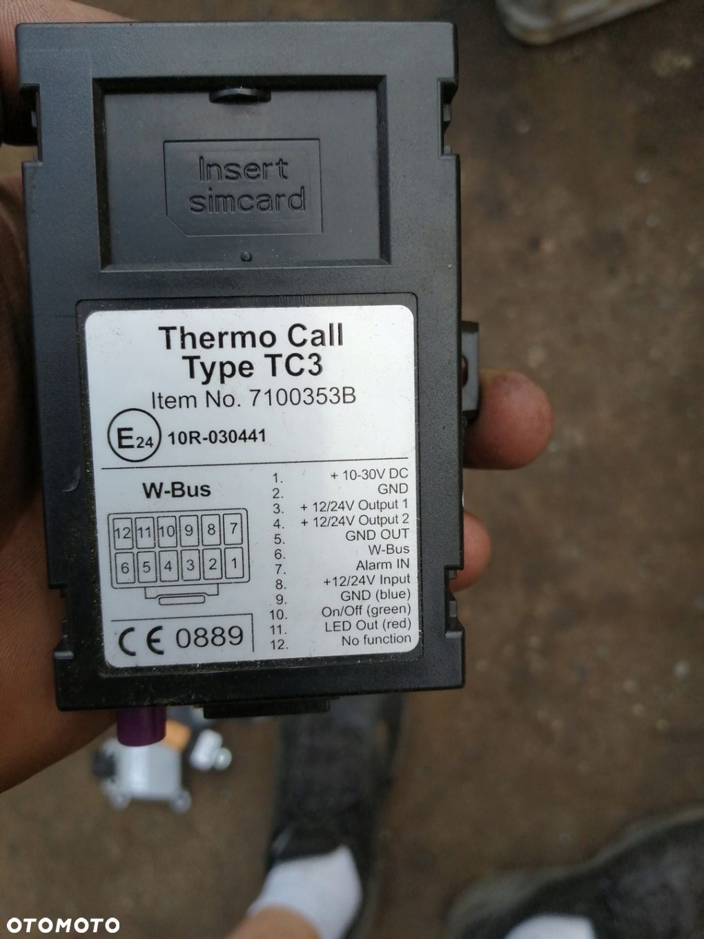 Sterownik Webasto Thermo Call Type TC3 7100353B - 1