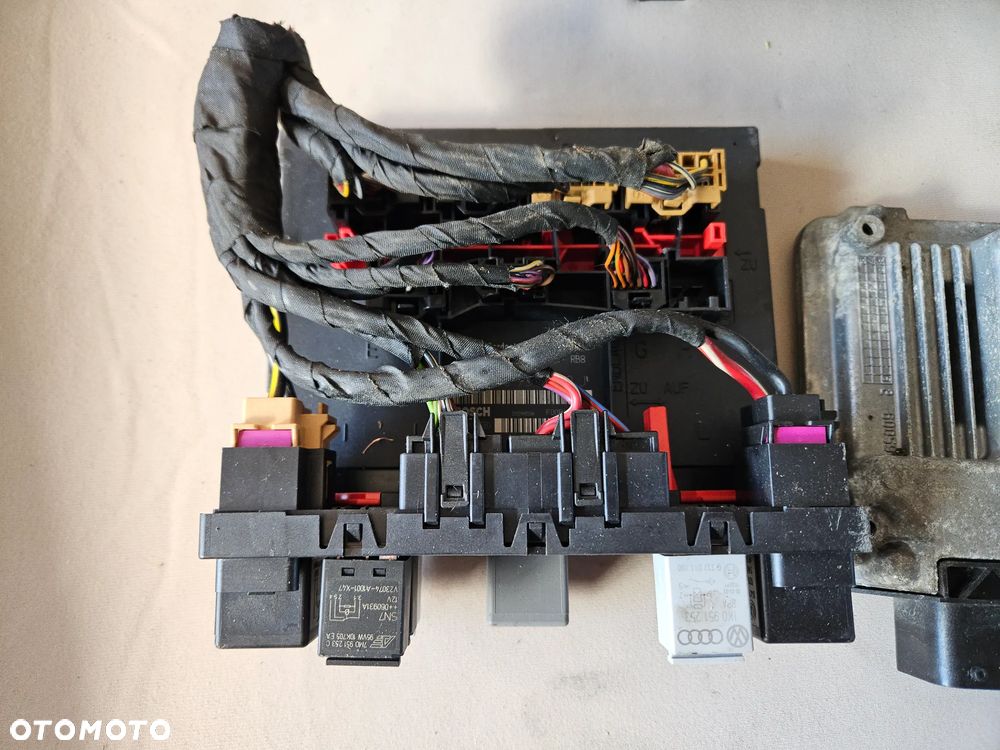 Zestaw startowy sterownik licznik stacyjka VW PASSAT B6 2,0 TDI 103kW 140KM BMP 03G906021MS - 8