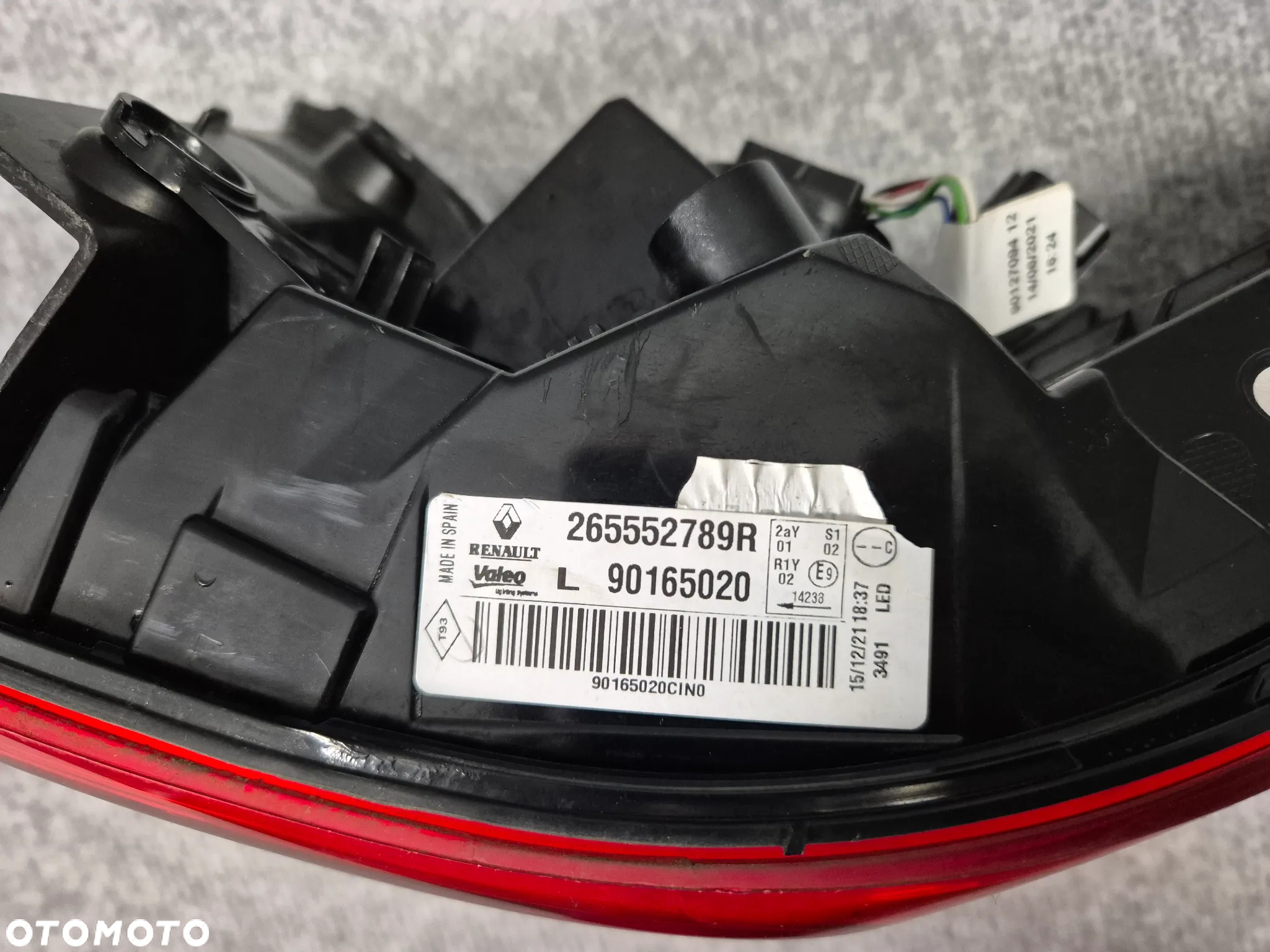 LAMPA TYLNA TYŁ LEWA - RENAULT KADJAR LIFT 18-22 LED 265552789R - 8