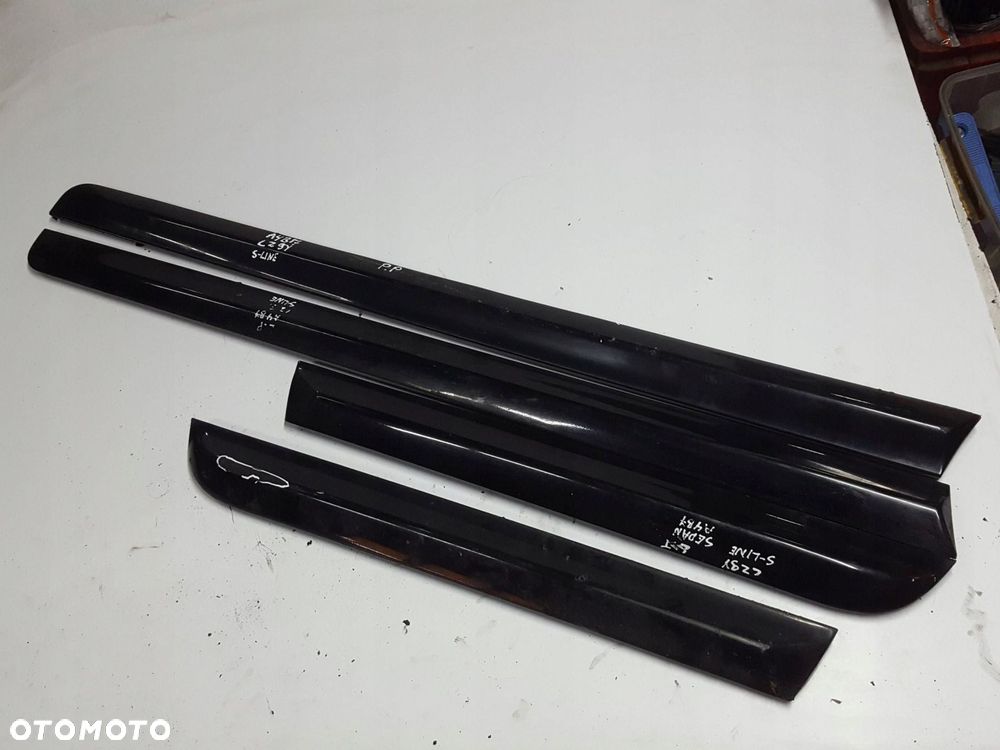 AUDI A4 B7 04-07 S-LINE LISTWY DRZWI KOMPLET LZ9Y - 1