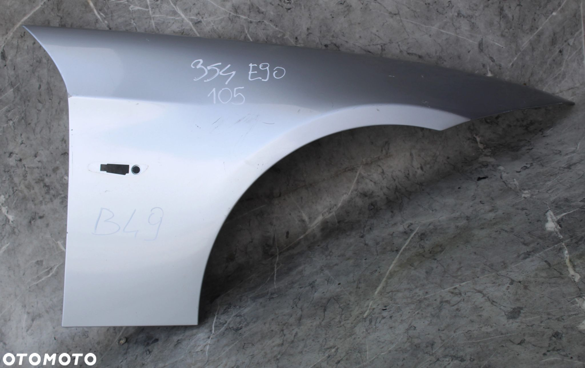 BŁOTNIK PRAWY 354 TITANSILBER BMW E90 E91 - 2