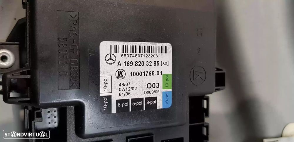 ELEVADOR DE VIDRO TRASEIRO DIREITO MERCEDES-BENZ CLASSE A 2009 -A1697301479 - 4