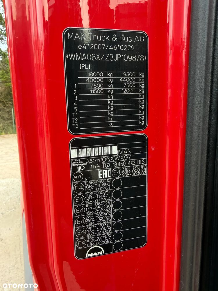 MAN TGX 18.460 XXL RETARDER / TYLKO 696 TYS. KM PRZEBIEGU / 2 ZBIORNIKI PALIWOWE / LODÓWKA / PRODUKCJA 2018 ROK !! - 23