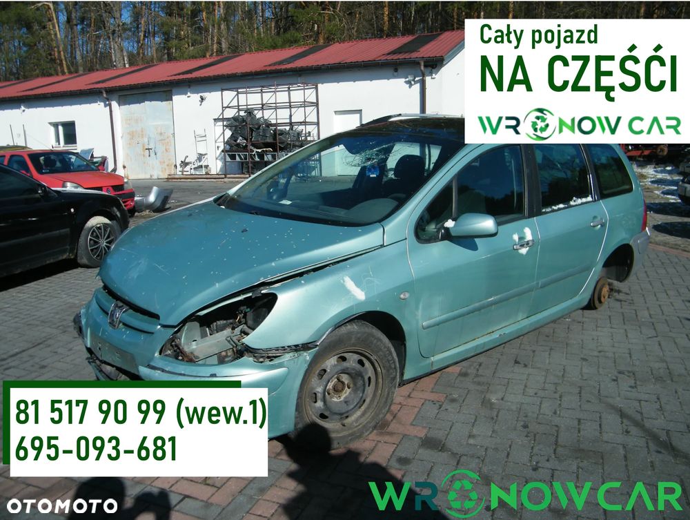 Peugeot 307 (01-05r.) 2.0 HDI 119KM. Silnik DW10TD Skrzynia 20DL50 lakier zieleń idaho. Cały na części. GWARANCJA !!!  Przód Tył Zestaw Komplet Drzwi Klapa Zderzak Błotnik Maska Grill Atrapa Szyba Pas Lampa Lusterko Boczki Fotel Kanapa Kokpit Deska Rozdzielcza Przełącznik Włącznik Sterownik Przewody Wiązka Instalacja Moduł Komputer Czujnik Listwa Pompa Alternator Wtryski Głowica Rozrusznik Kompresor Sprzęgło Dwumas Silnik Skrzynia ABS Klimatyzacji Paliwa Wspomagania Kolektor Turbina Przepustnica Zawór Chłodnica Koło Hak Belka Sanki Zawieszenie Mcpherson Półoś Amortyzator Wydech Tłumik Zacisk Most - 1