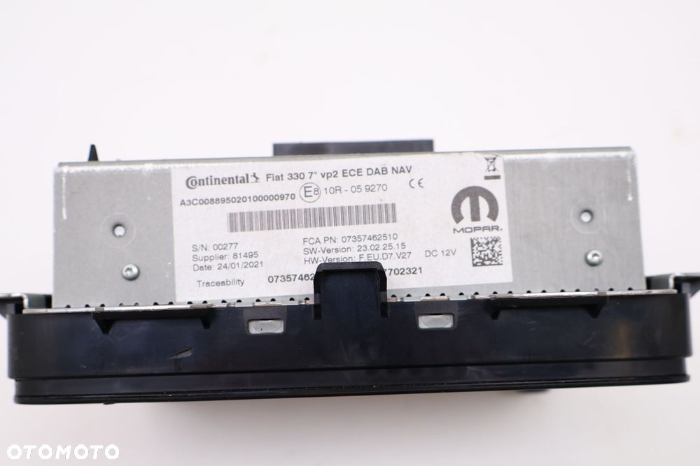 FIAT 500L RADIO EKRAN NAWIGACJA '07357462510 - 10
