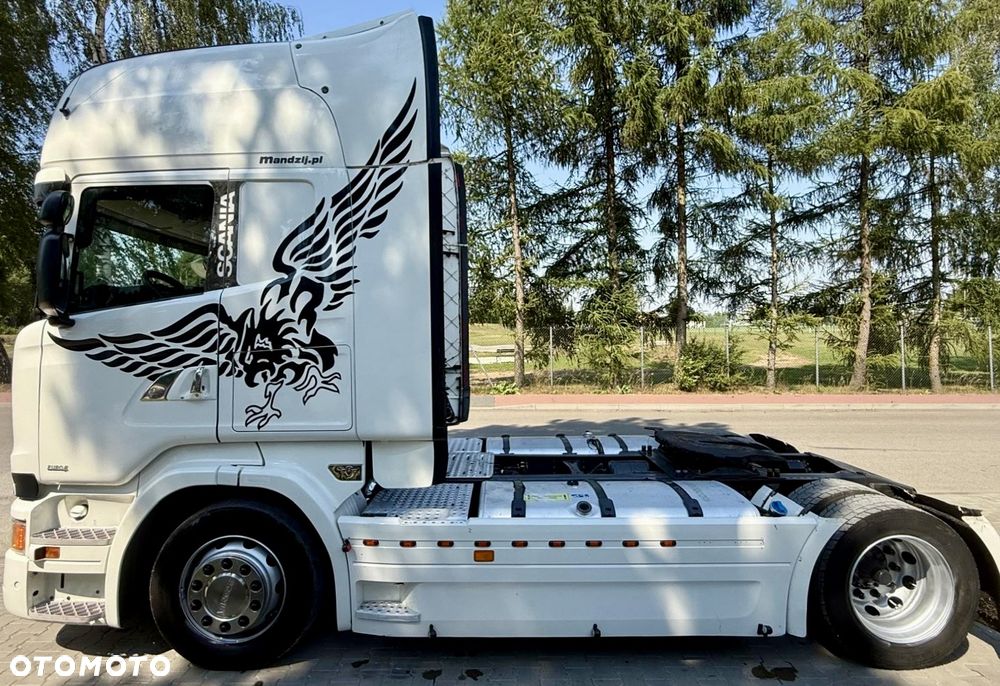 Scania R450 TOPLINE STREAMLINE AUTOMAT RETARDER FULLSPOJLERY STANDKLIMA WEBASTO XENONY LEDY SKÓRA 2xALUTANK LODÓWKA LOW DECK MEGA EURO 6 BEZ EGR 2016r ŁADNA - 7