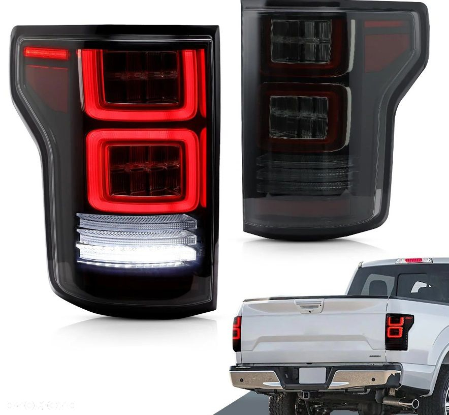 Lampy tyl kpl Full Led Neon Diody Europejskie Ford F150 F-150 XIII mk 13 14 - 5