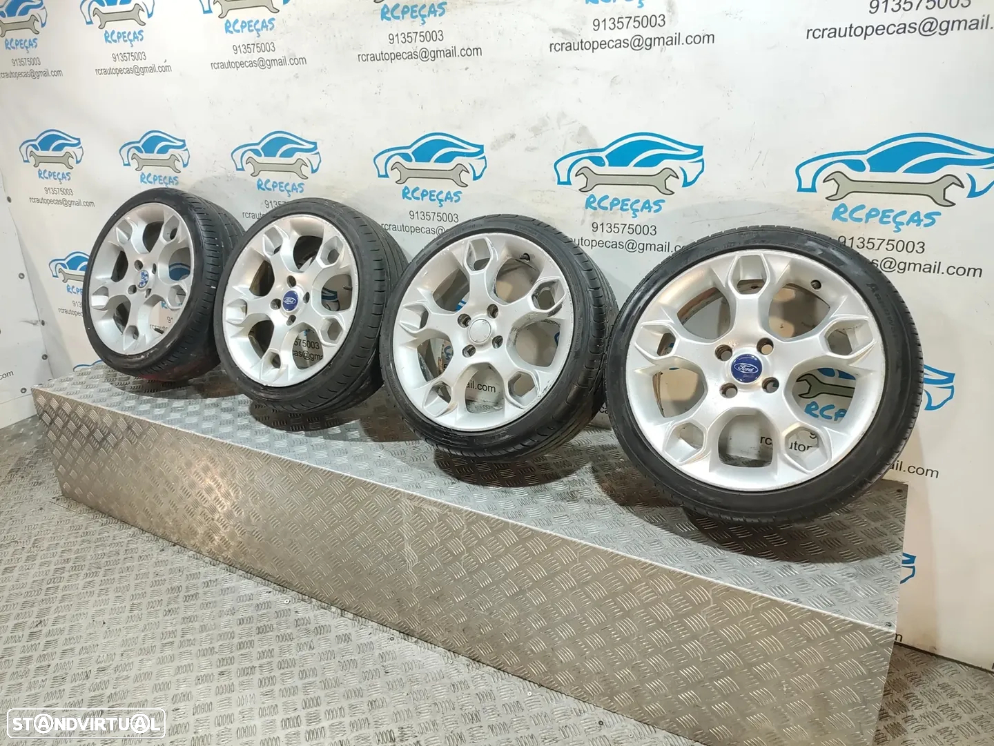 Jantes 17" Ford - Fiesta Mk 7 VII  - ORIGINAIS - 7J | ET47,5 | 4x108 - 17 Polegadas | 8AGJ-DC SPS 8AGJ-KB PB 8AGJ-FB FW | Pneus | 205 40 17 | Jante | - 12