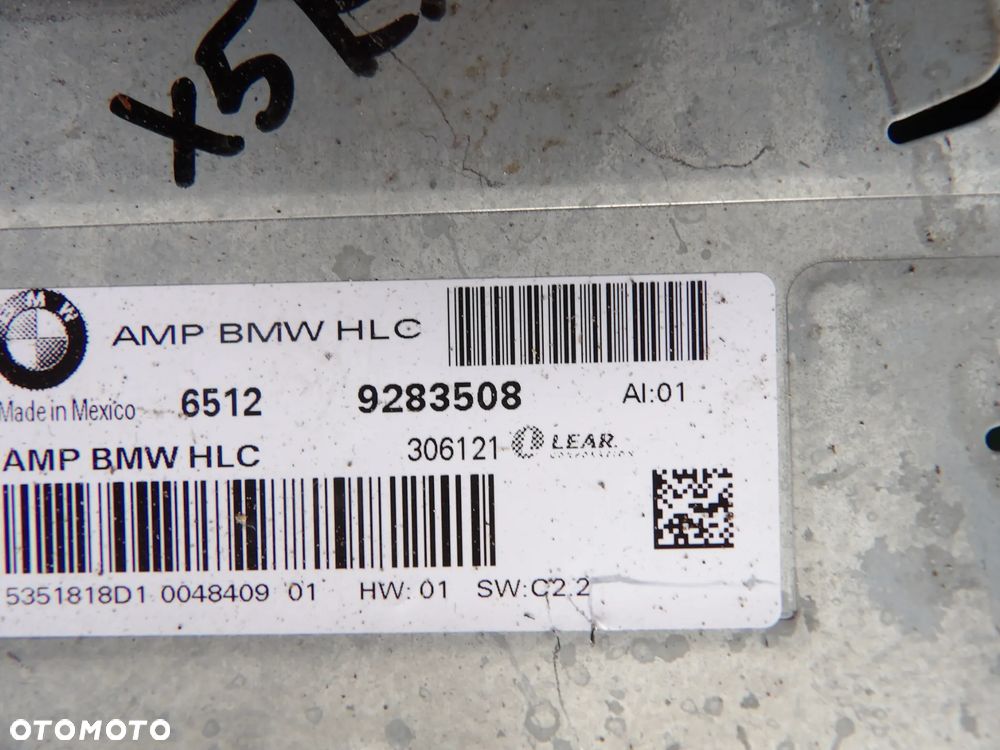 BMW - F30 - WZMACNIACZ AUDIO - DEMONTAŻ - EUROPA - 9283508 - 2