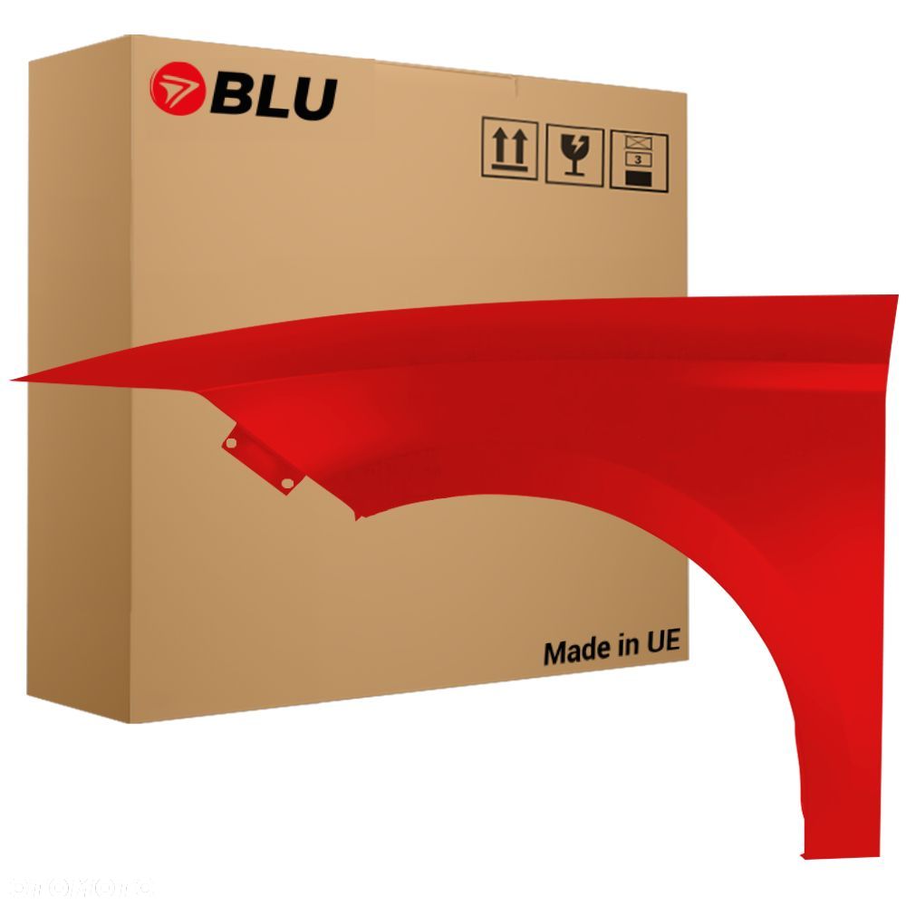 BLU Błotnik SEAT LEON III 3 5F LS3H lewy przód czerwony 2012-2020 Emocion - 1