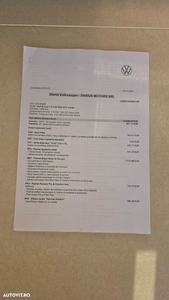 Volkswagen Golf 1.5 eTSI ACT DSG MHEV R-Line - 4