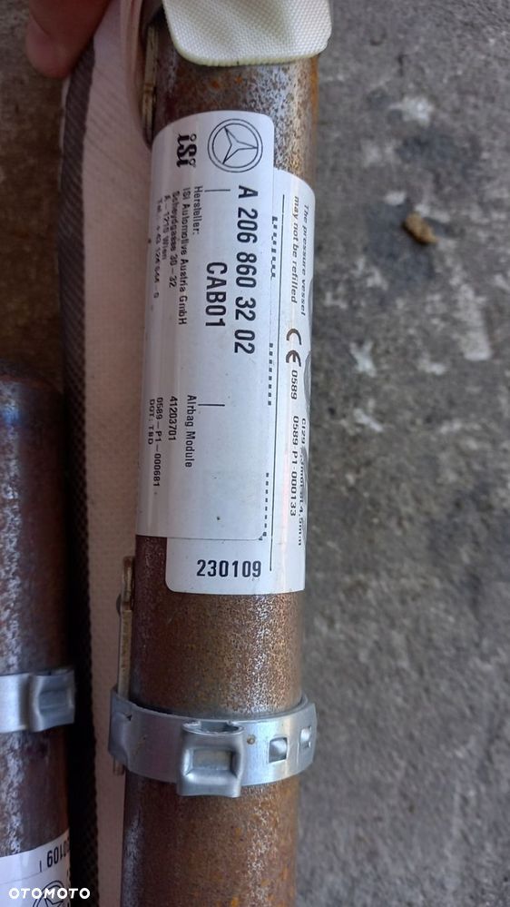 MERCEDES W206 C KLASA SEDAN KURTYNA LEWA A2068603202 A2068603302 - 2