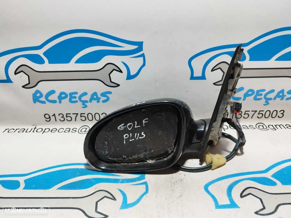 RETROVISOR ESQUERDO VW VOLKSWAGEN GOLF PLUS 5M 5M1857507A 5M1857507 ELETRICO AQUECIDO RETROVISORES - 8