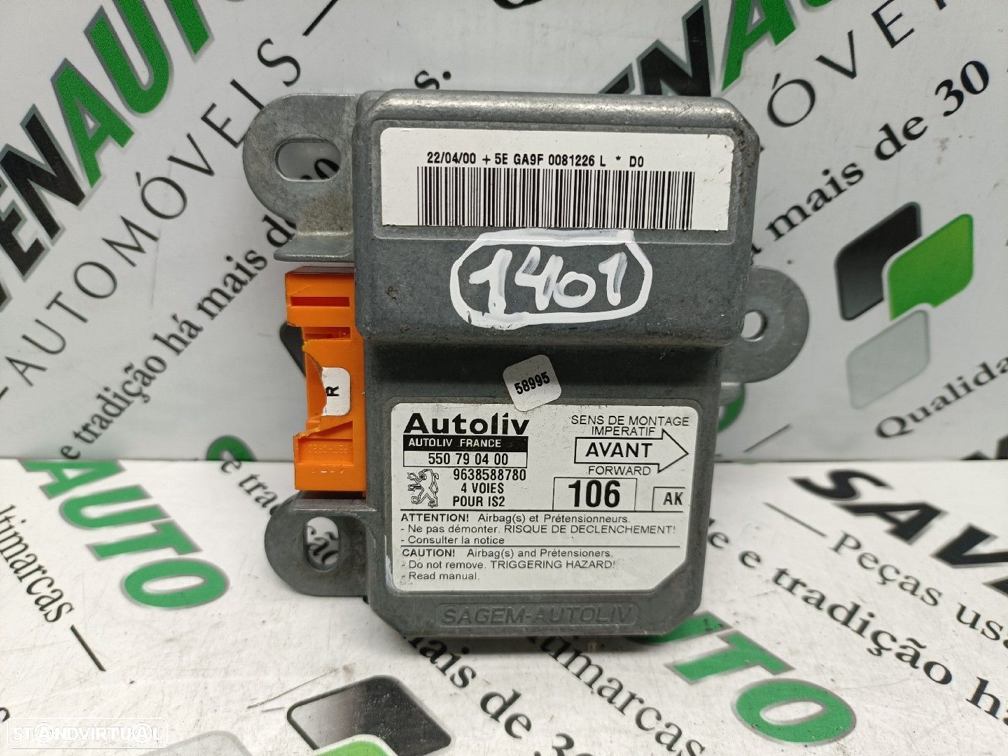 Centralina Airbags Peugeot 106 Ii (1A_, 1C_) - 1