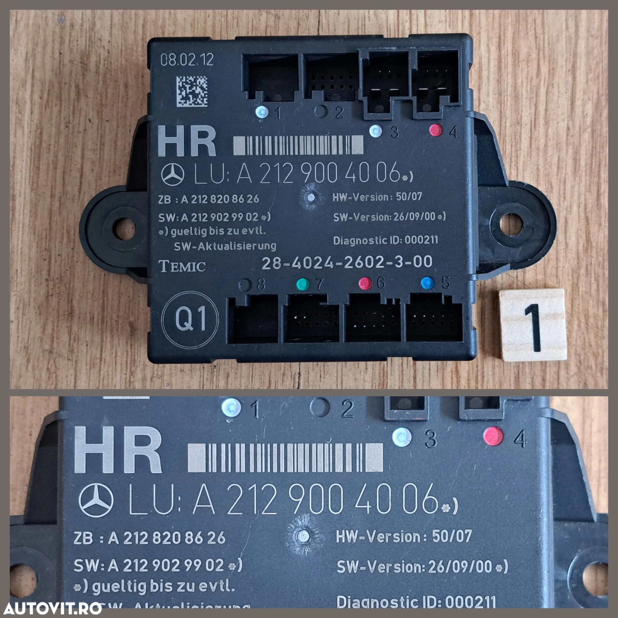 Modul Calculator SAM confort usa  modul motoras deschidere portbagaj mercedes e-class w212 c-class w204 GLC w253 - 2