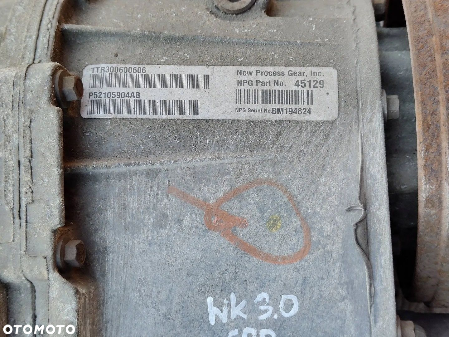 JEEP GRAND CHEROKEE WKI 3.0 CRD REDUKTOR SKRZYNI BIEGÓW P52105904AB ORYG - 6