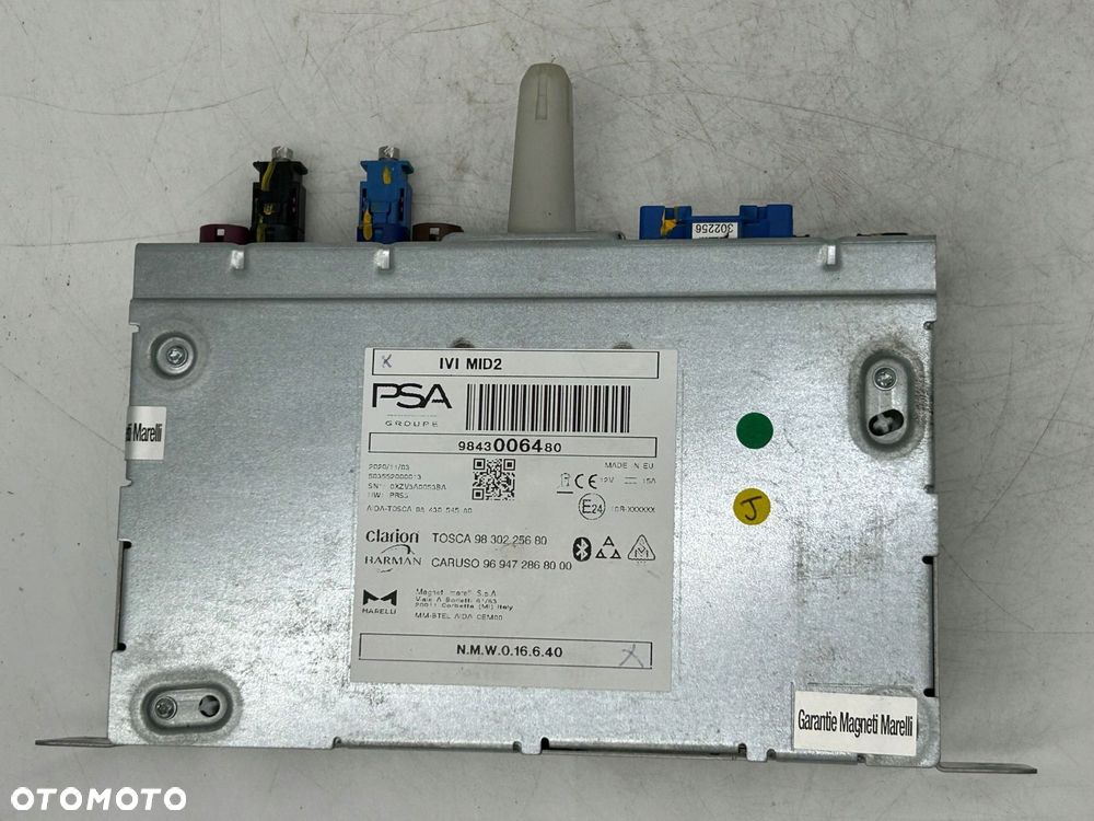 radioodtwarzacz stacja multimedialna peugeot 308 9843006480 - 2