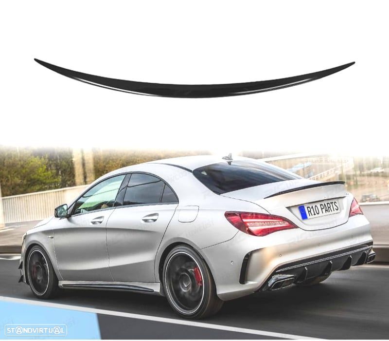 SPOILER ABA MERCEDES CLA C117 13-19 AMG PRETO BRILHANTE - 3