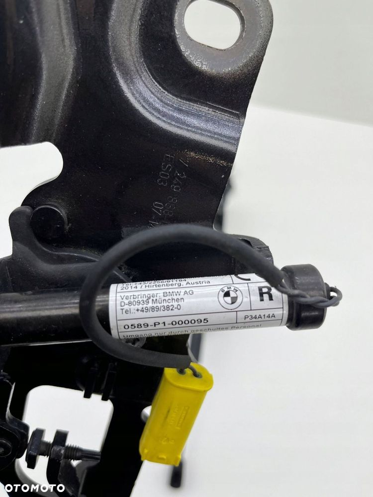 BMW 5 F10 F11 LIFT ZAWIASY MASKI NABOJE L+P KOMPLET KOLOR-B90 7249888 - 5