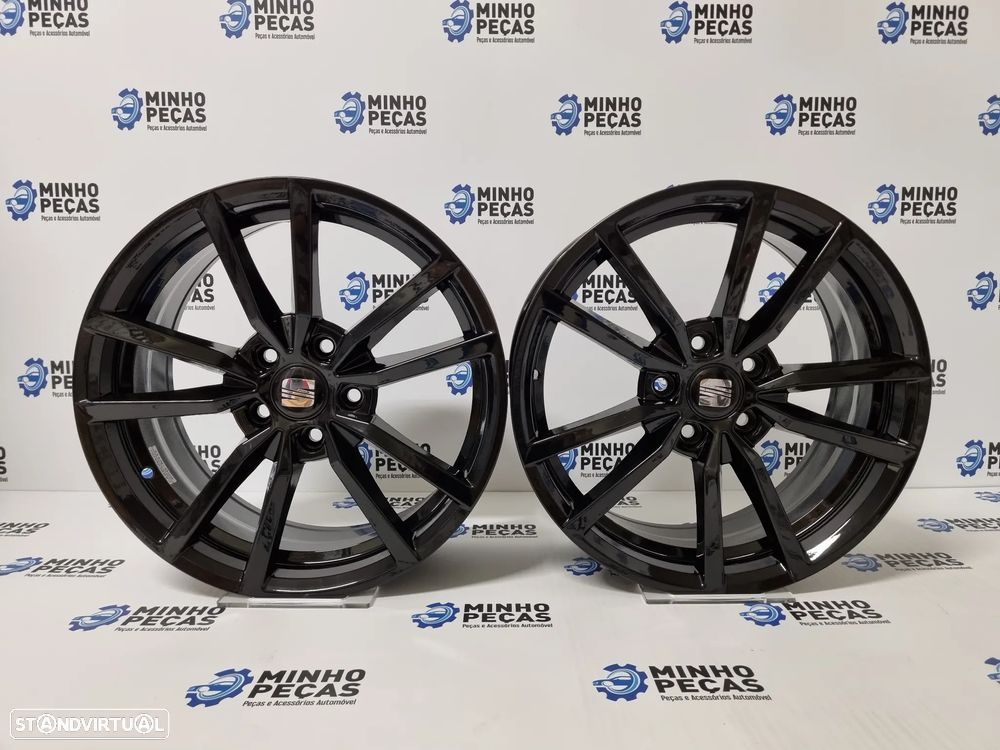 Jantes Seat Leon em 17 Preto Brilho (5x112) - 1