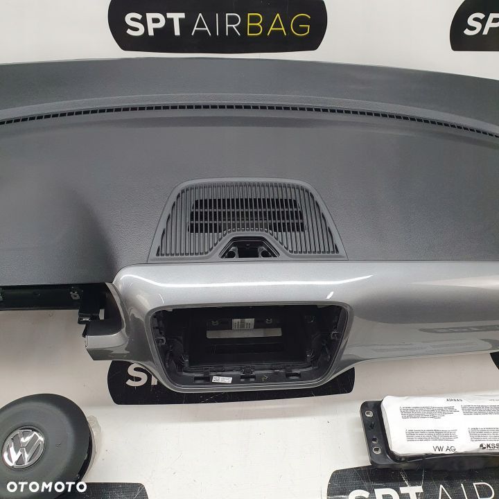 VW UP! UP DESKA ROZDZIELCZA KONSOLA KOKPIT PULPIT PODUSZKI AIRBAG AIR BAG PASY KIT SET - 3