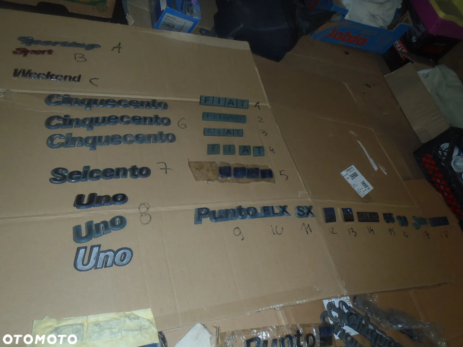 logo emblemat znaczek napis marea sporting seicento cinquecento punto uno doblo scudo elx sx 55 orginal - 20