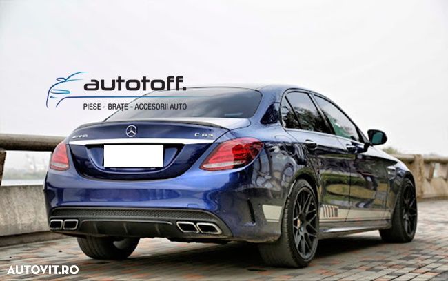 Difuzor bara spate Mercedes W205 C-Class (14-18) AMG Design - 1