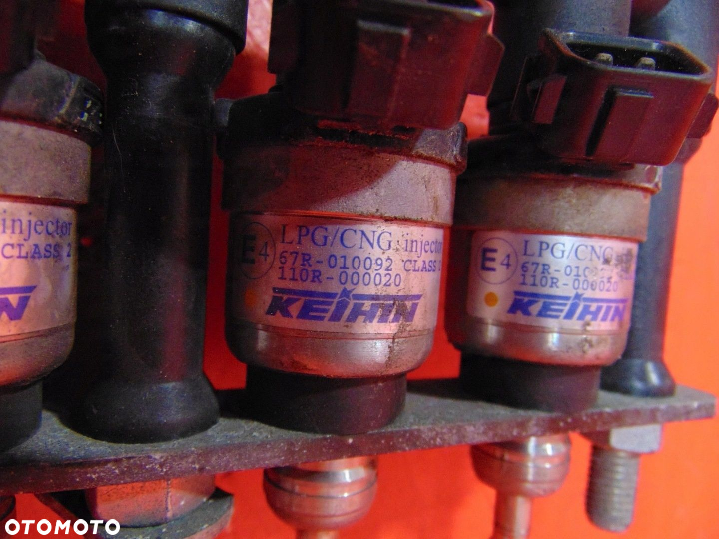 LISTWA WTRYSKOWA WTRYSKIWACZE GAZU LPG KEIHIN POMARAŃCZOWE KOMPLET - 4