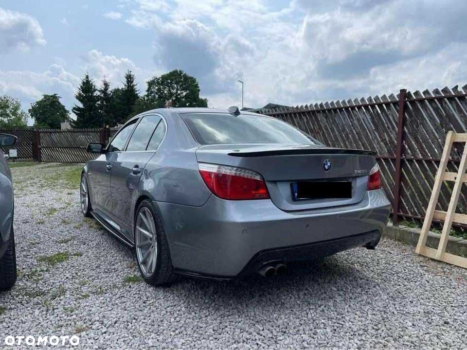 BMW E60 Lotka TYLNEJ Klapy Spoiler Dokładka MP Look Czarny Połysk - 3