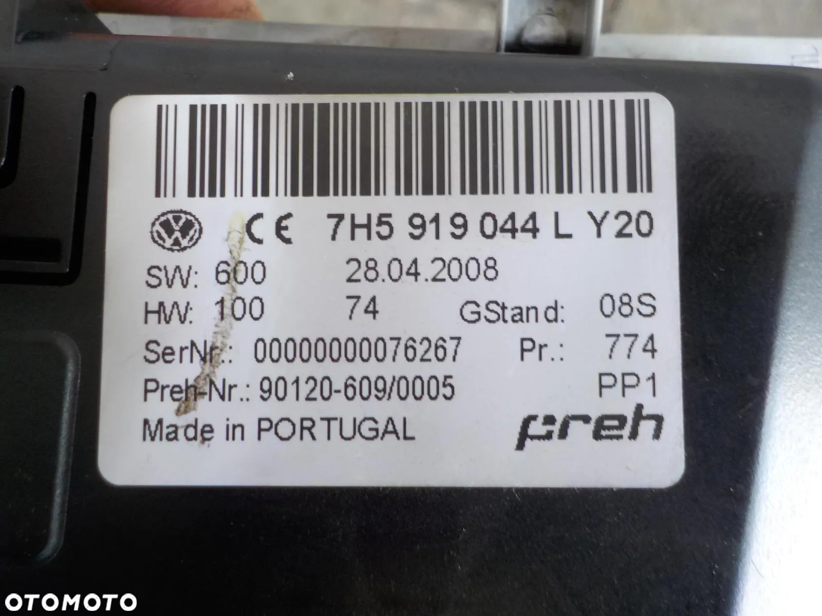 VW T5 PANEL STEROWNIK WEBASTO 7H5919044L - 3