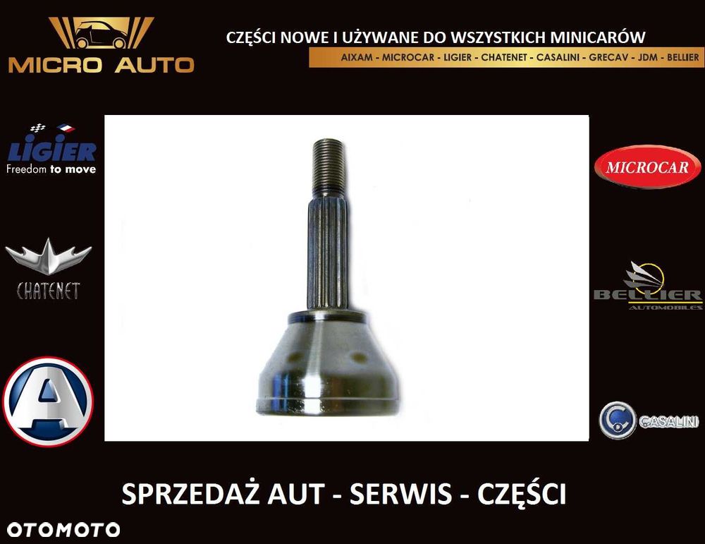 Przegub zewnętrzny Microcar Chatenet Ligier Aixam Bellier Grecav 578