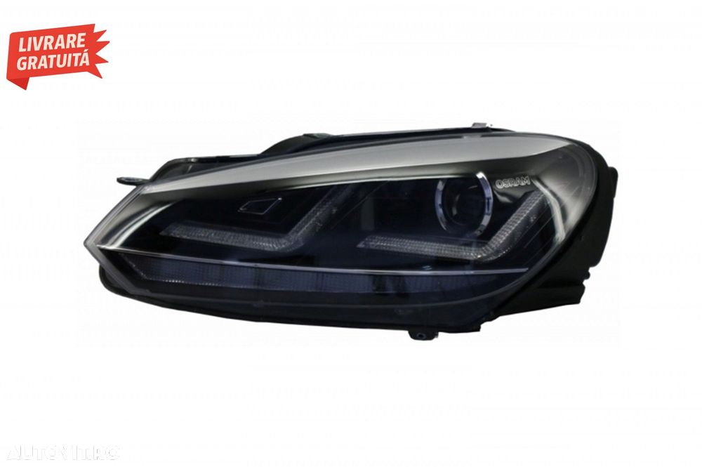 Faruri Osram LED Crom LEDriving Semnal Dinamic si Grila Centrala VW Golf 6 VI (200- livrare gratuita - 7
