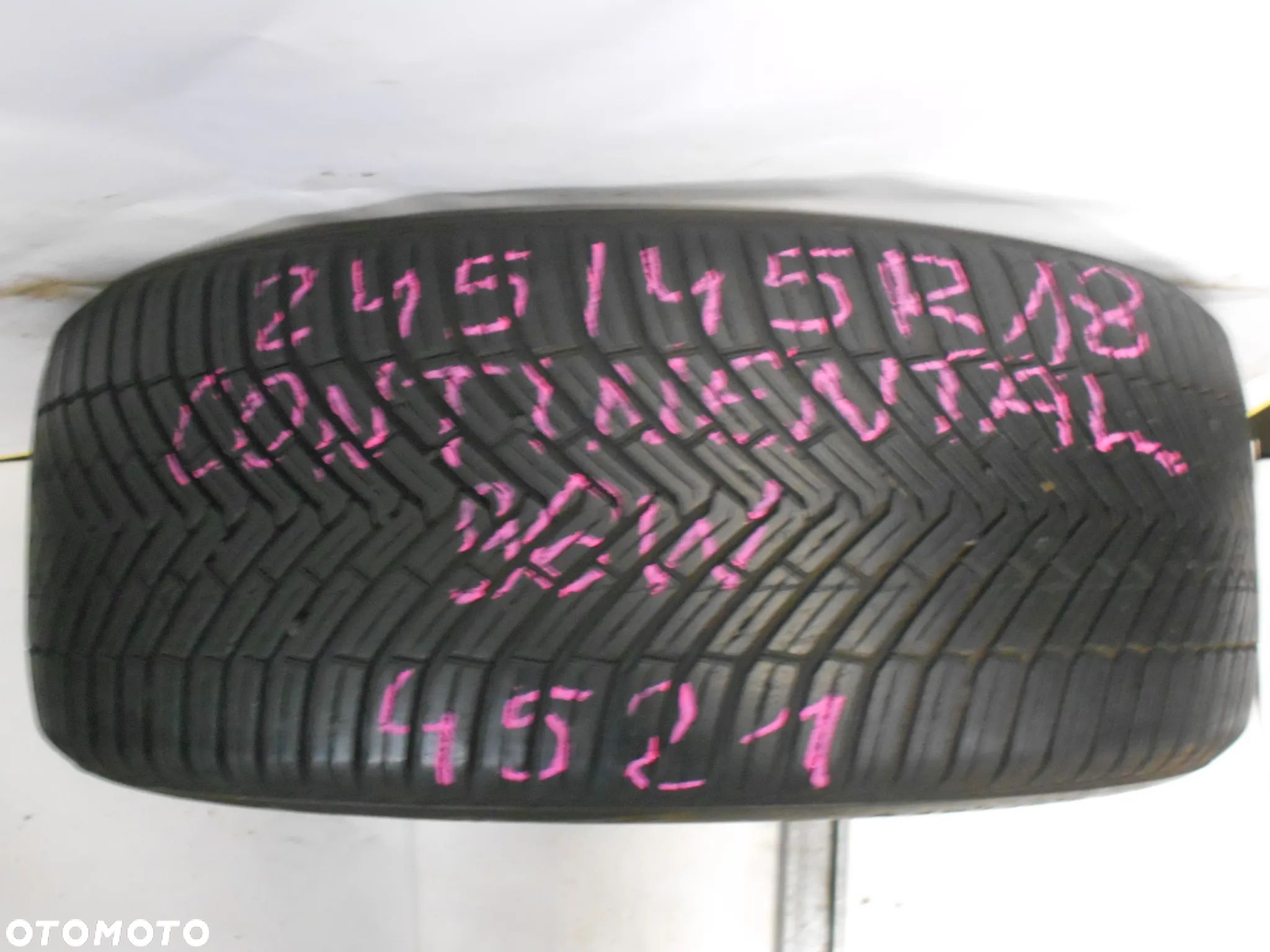OPONA POJEDYNKA  245/45R18 CONTINENTAL ALL SEASON CONTACT DOT 4521 7MM - 1