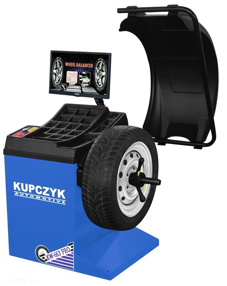 Wulkanizacja Montażownica do kół KM-528 PRO Runflat Wyważarka KW-663 PRO Kupczyk - 13