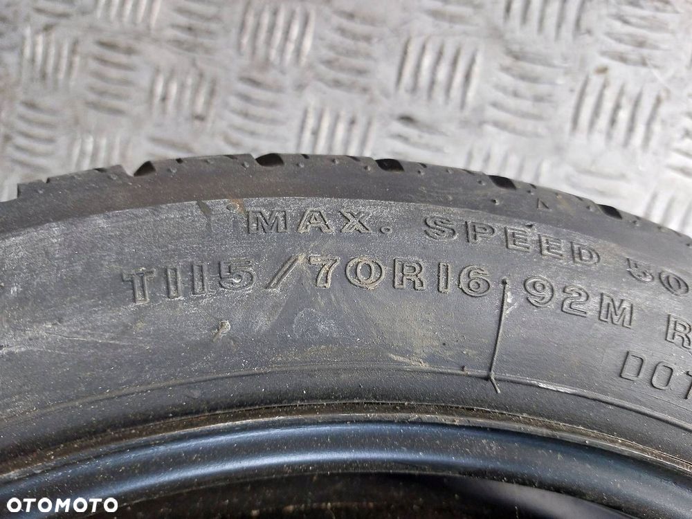 KOŁO DOJAZDOWE DOJAZDÓWKA 5x110 4Jx16 ET41 FI65,1 115/70R16 OPEL VECTRA C - 3