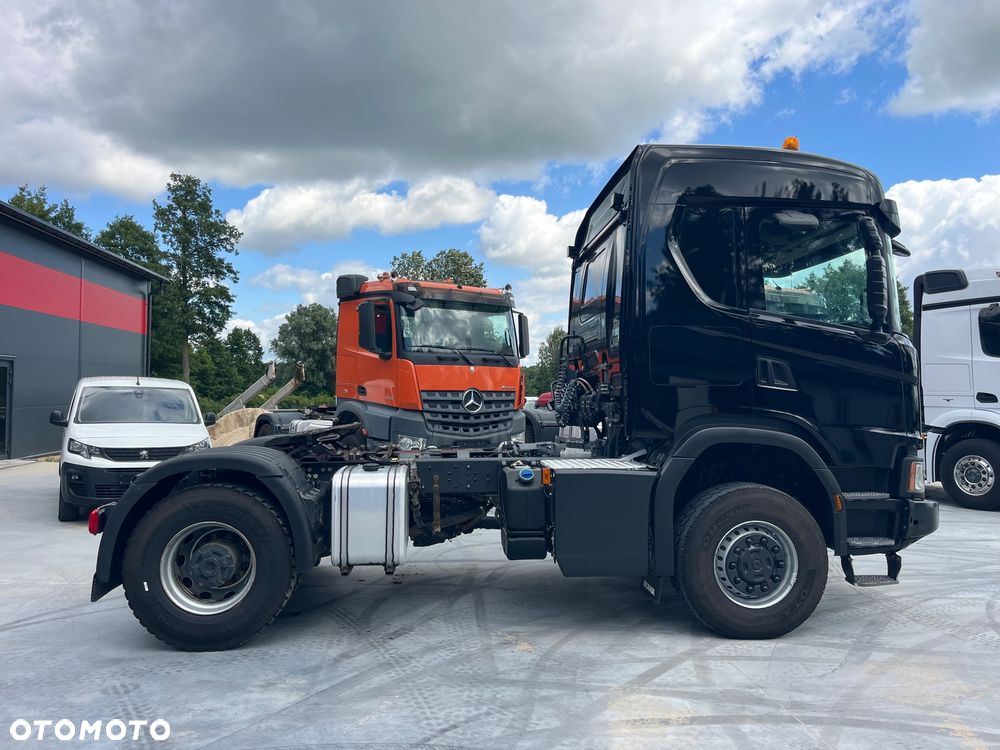 Scania G450 XT Nex Gen 4x4 stały napęd, skrzynia redukcyjna, biegi terenowe, kabina z łóżkiem, hydraulika do wywrotu, z Niemiec, opticruise ze sprzęgłem SCANIA 4x4 XT G450 ciągnik (nie Mercedes AROCS Volvo Man itp) - 14