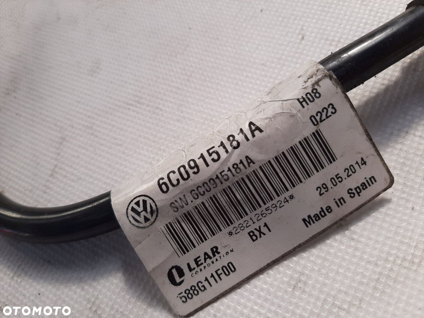 VW Skoda Seat Klema minusowa Przewód 6C0915181A - 2