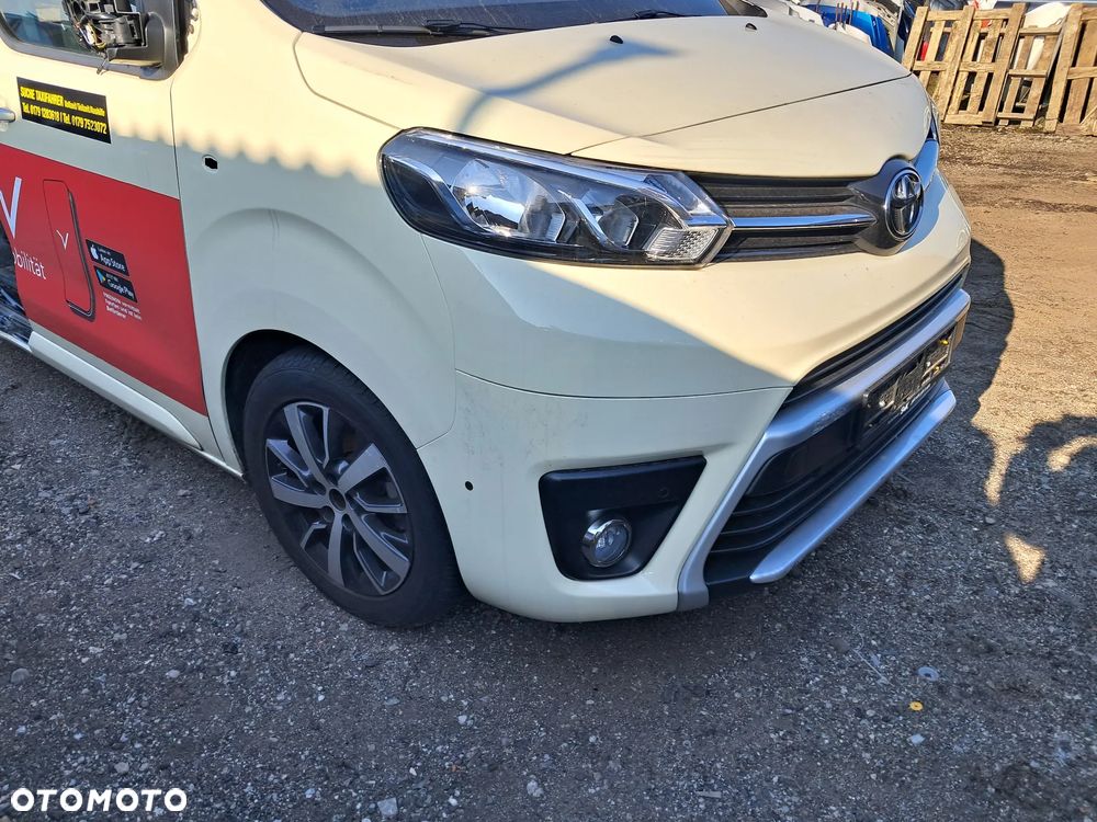 KOMPLETNY PRZÓD TOYOTA PROACE VERSO ELEKTRYK MASKA ZDERZAK BŁOTNIK LEWY PRAWY LAMPA LEWA PRAWA PAS PRZEDNI CHŁODNICE BELKA POD ZDERZAK TRAWERS - 3
