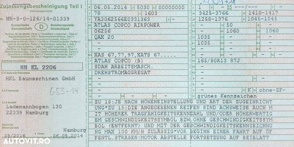 Atlas Copco QAX20 GENERATOR 20KVA - 16