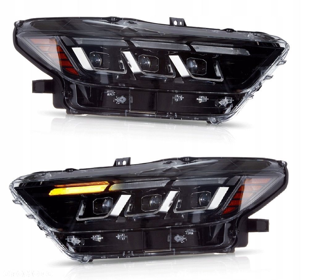 Reflektor Lampa kpl Vland Full Led Neon Tuning Ford Mustang VI 6 2015-2018 - 3