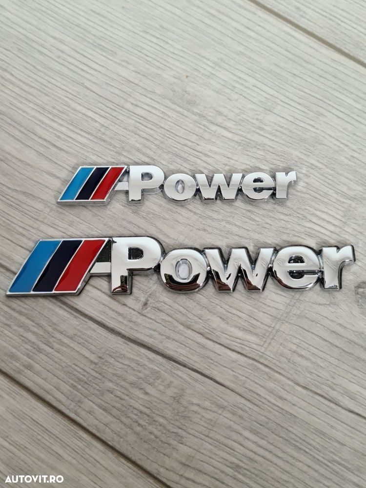 Emblema-Sigla-Logo-Bmw-M-Power-Bmw-E46-E90-E60-F10-F30-E70-E39-E87-E81 - 1