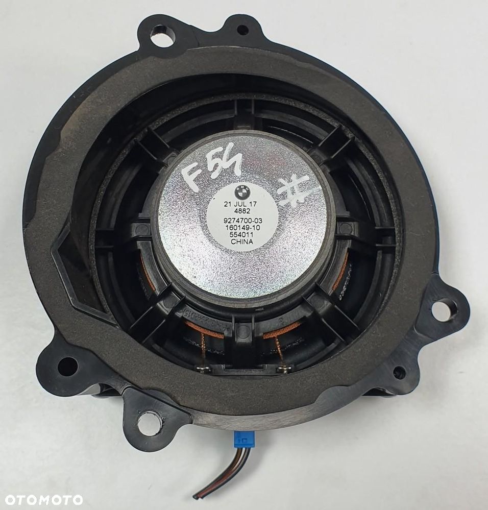 GŁOŚNIK PRAWY PRZÓD PRZEDNI MINI COOPER CLUBMAN F54 9274700 - 2