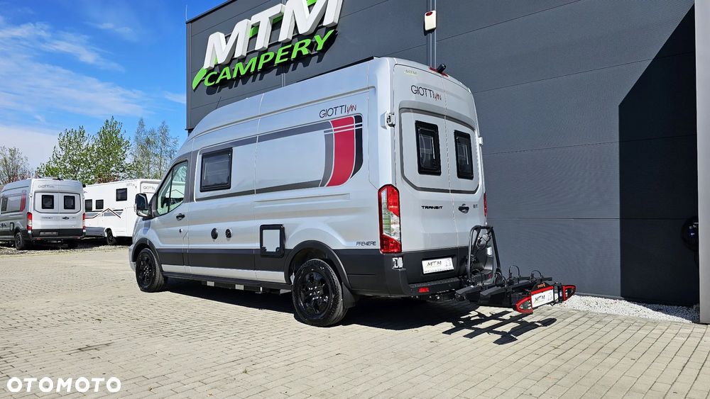 Giottiline LIMITOWANY GIOTTIVAN 60FT RAPIDO gr. SOLARY 300W / LIFEPO4 150AH / HAK / PLATFORMA NA ROWERY / WENTYLATOR DACHOWY FORD TRANSIT - 12