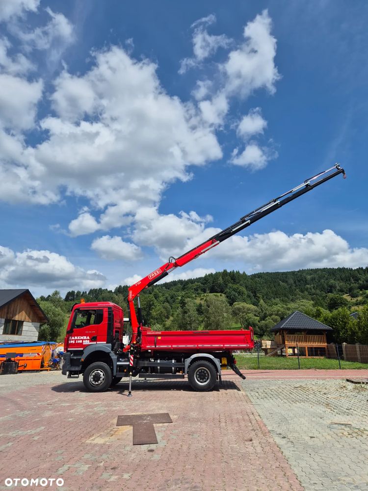 MAN wywrotka 4x4 hds kran Fassi 155 - 5