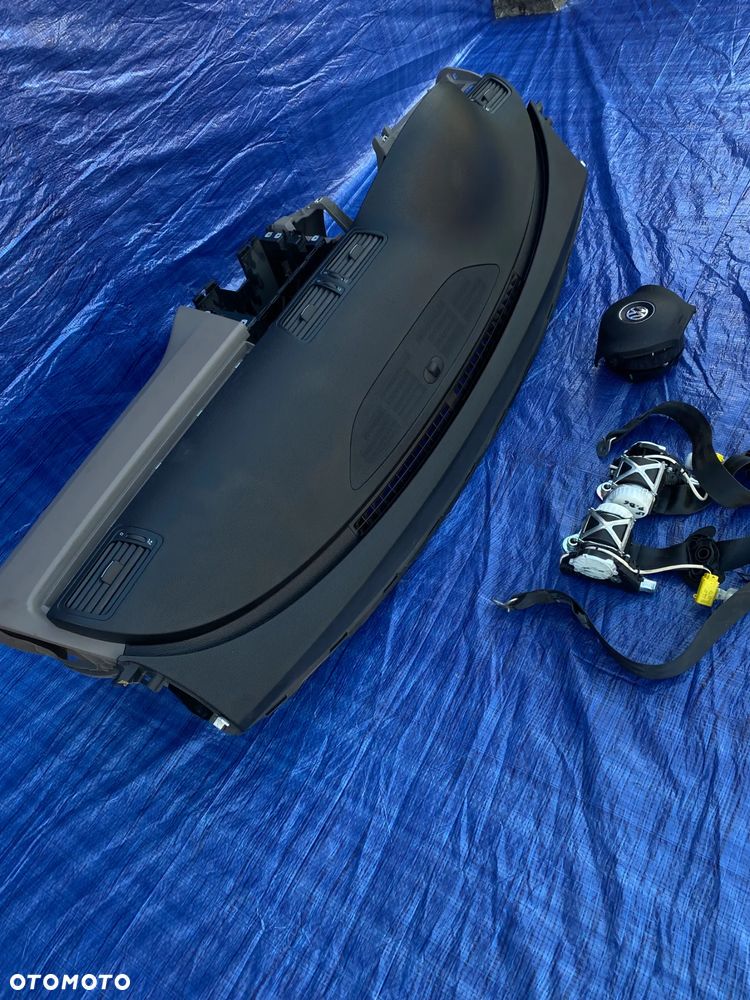 VW PASSAT B6 LIFT DESKA ROZDZIELCZA KONSOLA KOKPIT PODUSZKI AIRBAG PASY ORYGINAŁ KOMPLET - 3