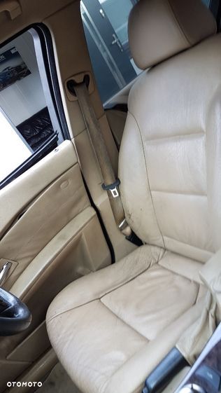 Fotele wnętrze skóra beżowe BMW E60 pojedyńcze elementy - 1