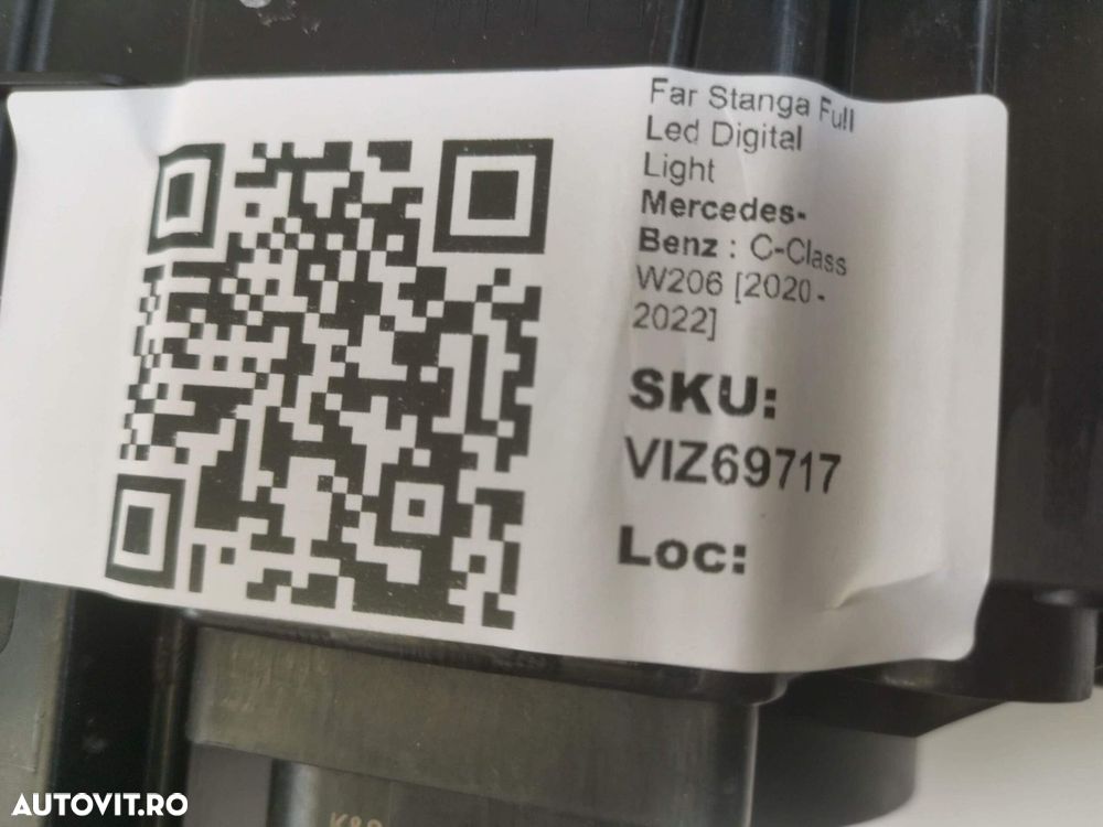 Far Stanga Full Led Digital Light Mercedes-Benz  C-Class W206 2020 202 - 8