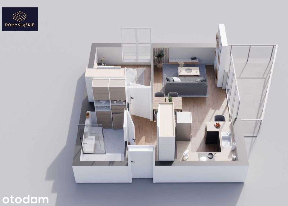 B42 - 2 pokoje + balkon